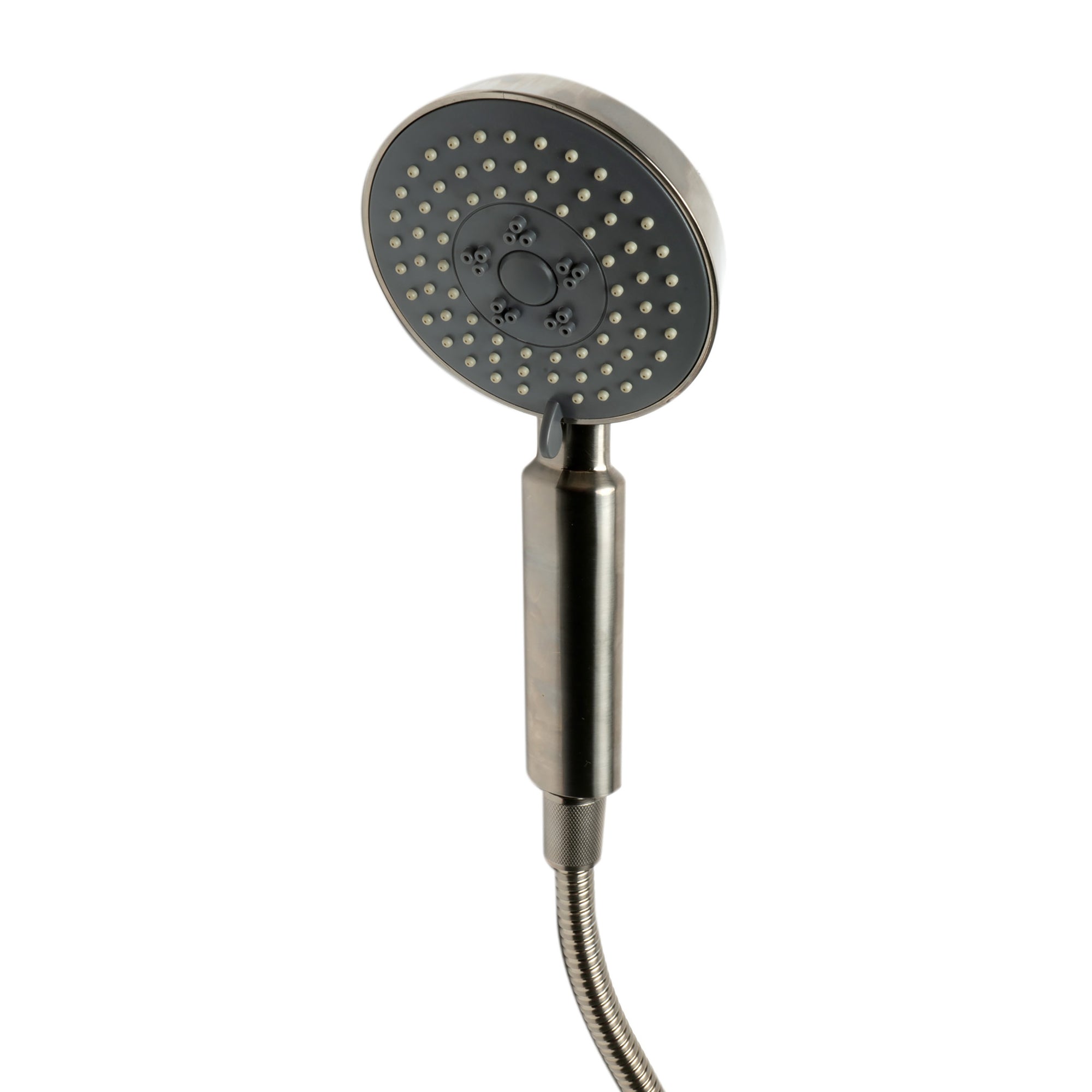ALFI Round Style 2 Way Thermostatic Shower Set - Water Diverter, Temperature Control, On/Off Control, Rain Showerhead, Handheld Showerhead in Brushed Nickel - Wall Mounted - AB2545 - Vital Hydrotherapy