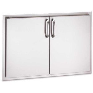 American Outdoor Grill 20x30 Inch Stainless Steel Double Access Door - Stainless Steel Tubular Handles - 20-30-SSD - Vital Hydrotherapy