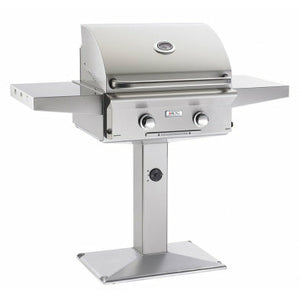 American Outdoor Grill 24-Inch "L" Series Patio Post and Base  Grill Only - Solid State Electronic Ignition - Solid Brass Valves - Analog Heat Indicator/ Thermometer - 24NPL-00SP - Vital Hydrotherapy
