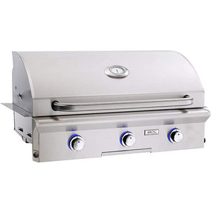American Outdoor Grill 36-Inch "L" Series Built-in  Grill Only - Solid Brass Control Valve - Heat Indicator/ Thermometer - Interior Halogen Lamps and Electronic Start - 36NBL-00SP - Vital Hydrotherapy