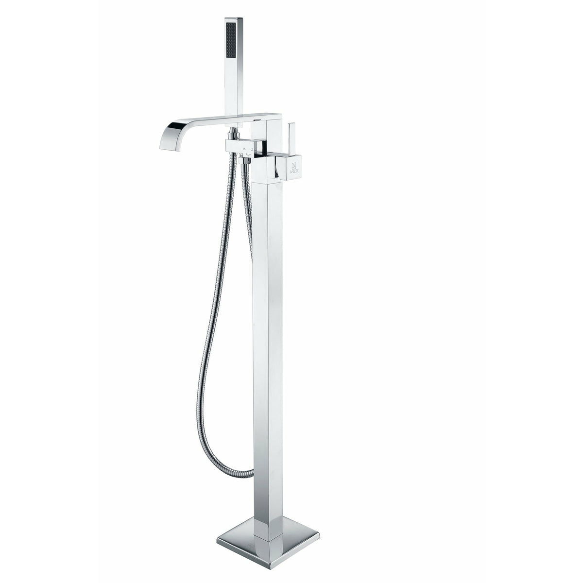 Anzzi Angel 2-Handle Claw Foot Tub Faucet with Hand Shower - (Polished Chrome) - Solid Brass Valves - Floor Mounted - FS-AZ0044 - Vital Hydrotherapy