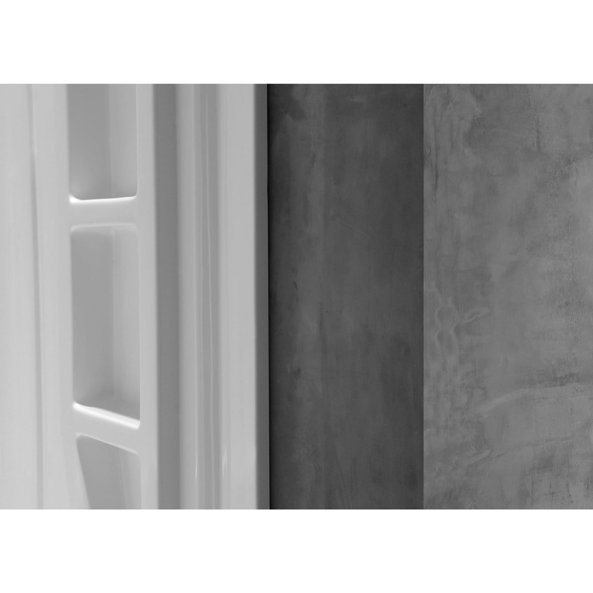 Anzzi Forum 48 in. x 36 in. x 74 in. 3-piece DIY Friendly Alcove Shower Surround in White SW-AZ011WH - Vital Hydrotherapy