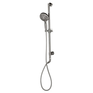 PULSE ShowerSpas Shower System - AquaBar Shower System - Multi-function hand shower with water-saving trickle function and brass slider - Brushed Nickel - 7003 - Vital Hydrotherapy