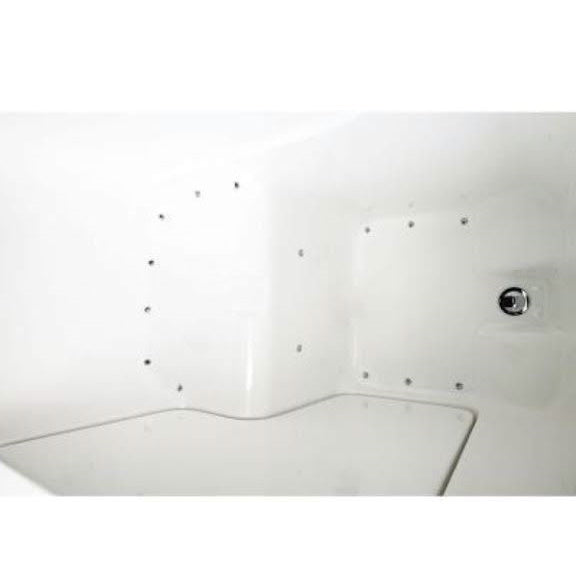 Avora bath 30" x 52" wheelchair transfer walk-in tub biscuit with right outward swinging door, air and vibration jets with microbubbles - Vital Hydrotherapy