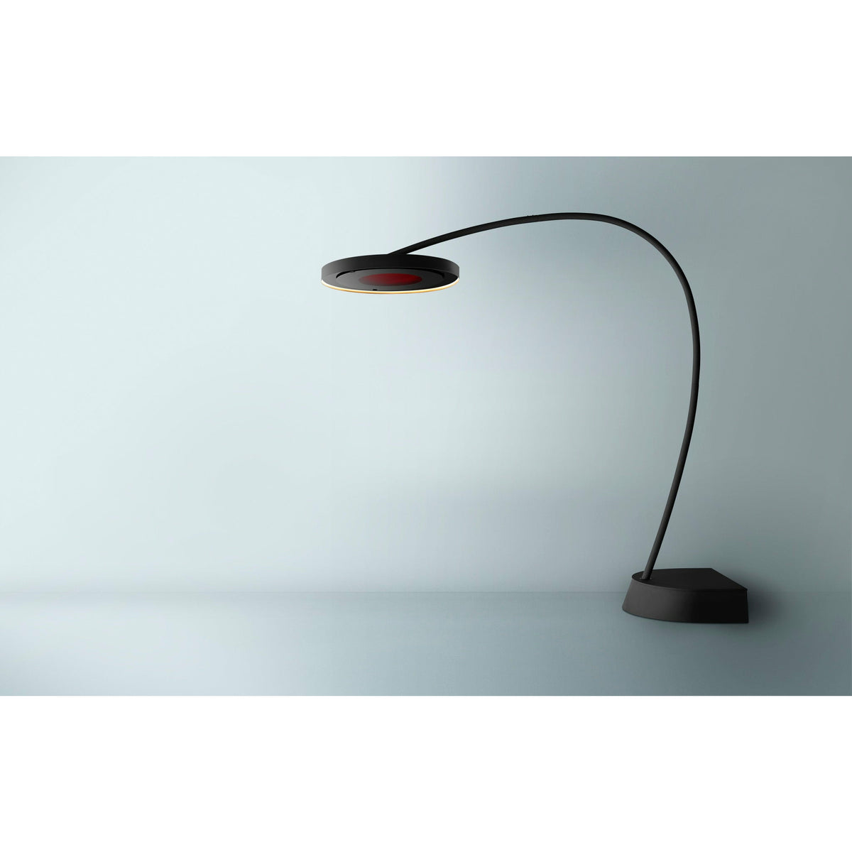 3300W Eclipse Smart-Heat Electric Portable Heater with Dimmer Control steel material in a plain background