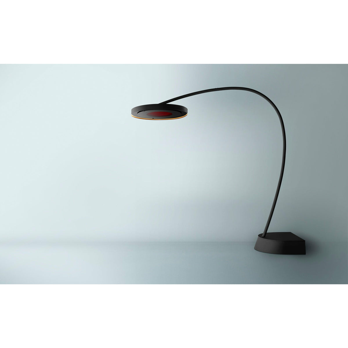 3300W Eclipse Smart-Heat Electric Portable Heater with Dimmer Control steel material in a plain background