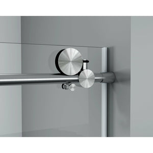 Legion Furniture GD9056-60-S 56" - 60" Single Sliding Shower Door Set With Hardware GD9056-60-S - Glass Type: Clear - Stainless Steel Construction - Brushed Nickel - Steel Rollers Closing- GD9056-60-S - Vital Hydrotherapy