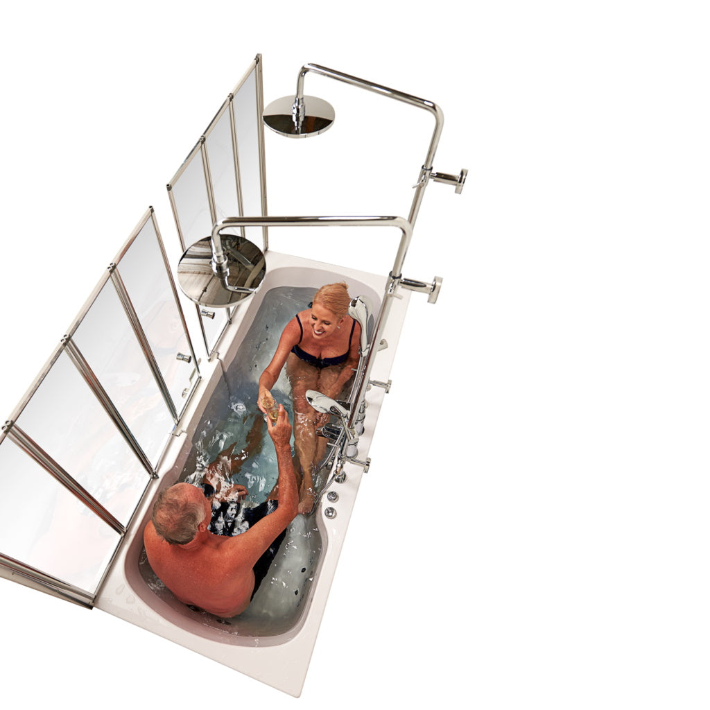 Ella's Bubbles 4 Fold Shower Screen for Walk in Tubs WBGS4442 - Vital Hydrotherapy