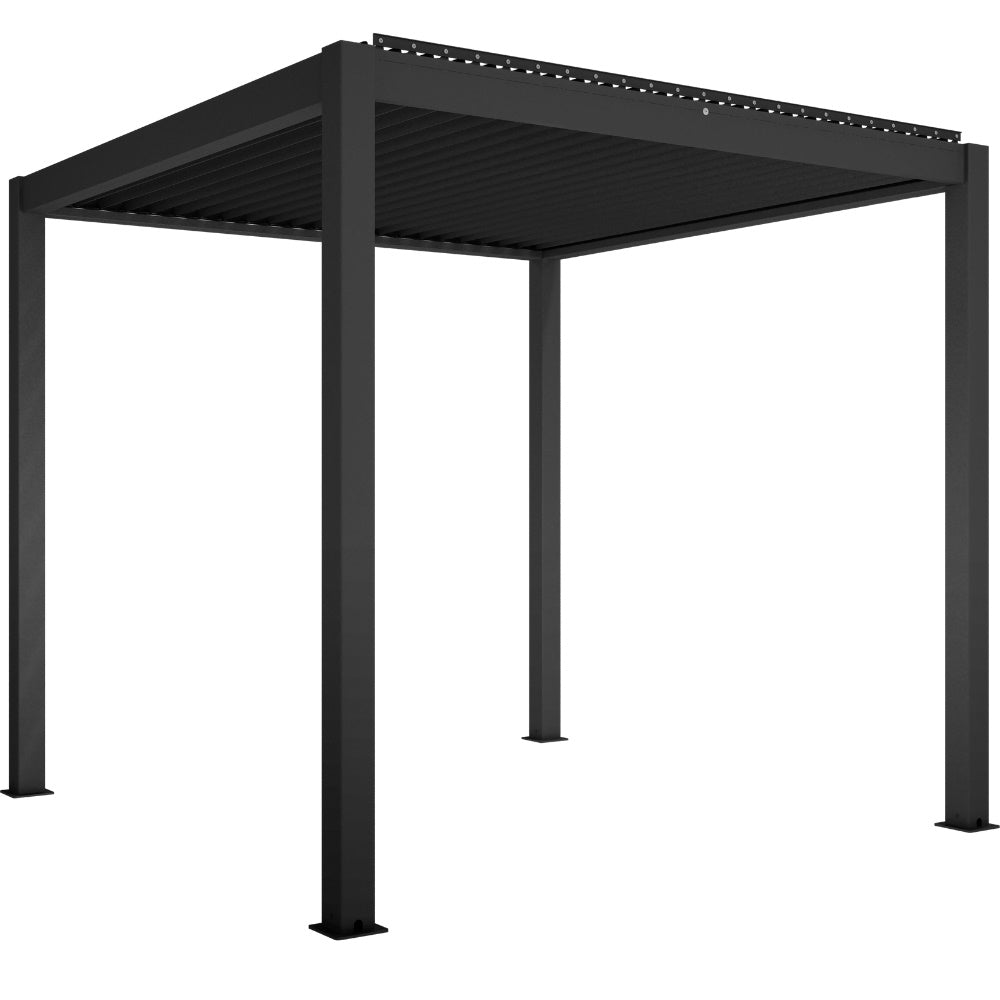 Bon Pergola Motorized Aluminum 10'x10' Villa Pergola - Black - VP-DIY-3325 - Vital Hydrotherapy