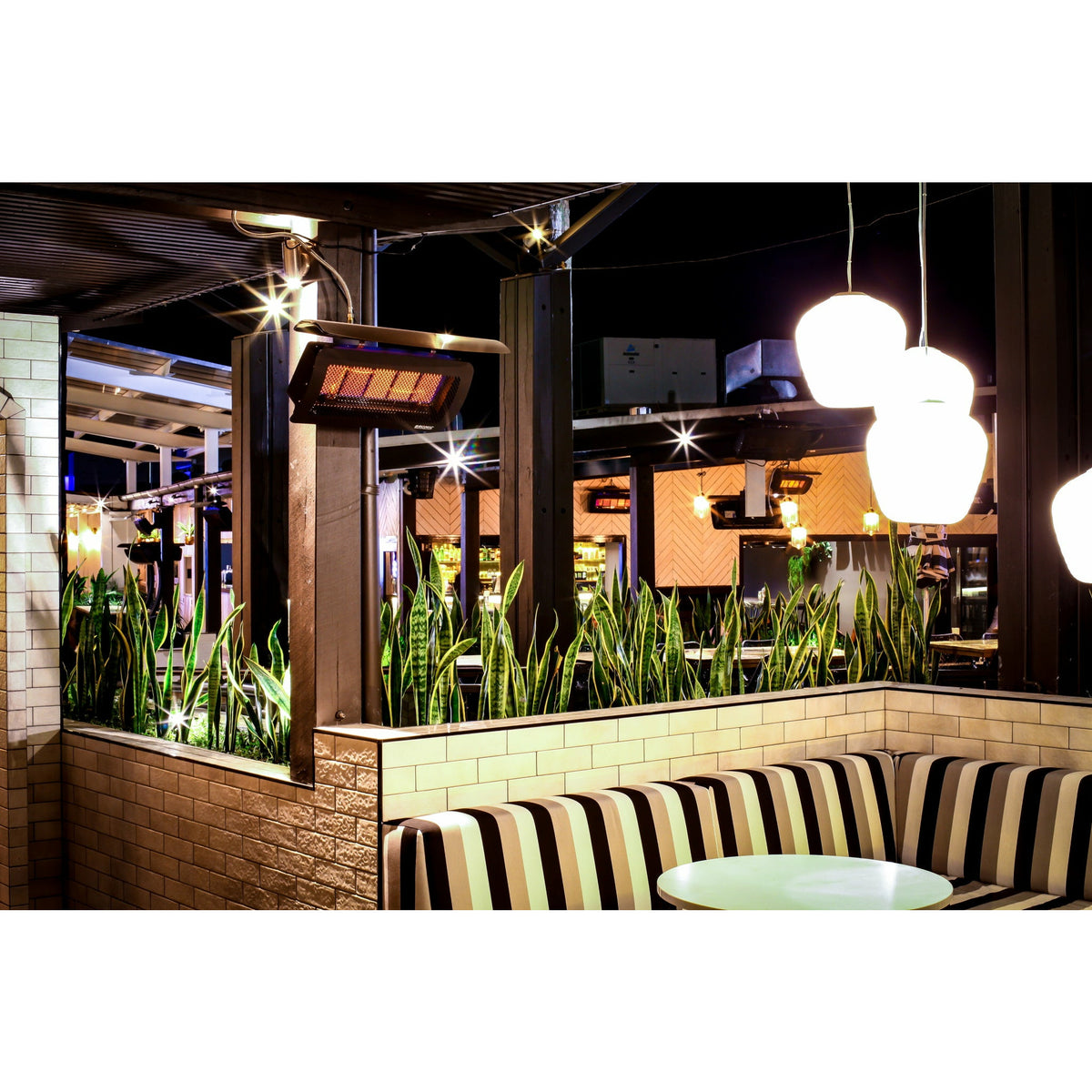 Tungsten 300 Smart-Heat Natural Gas Heater Stainless Steel wall mounted set outdoor