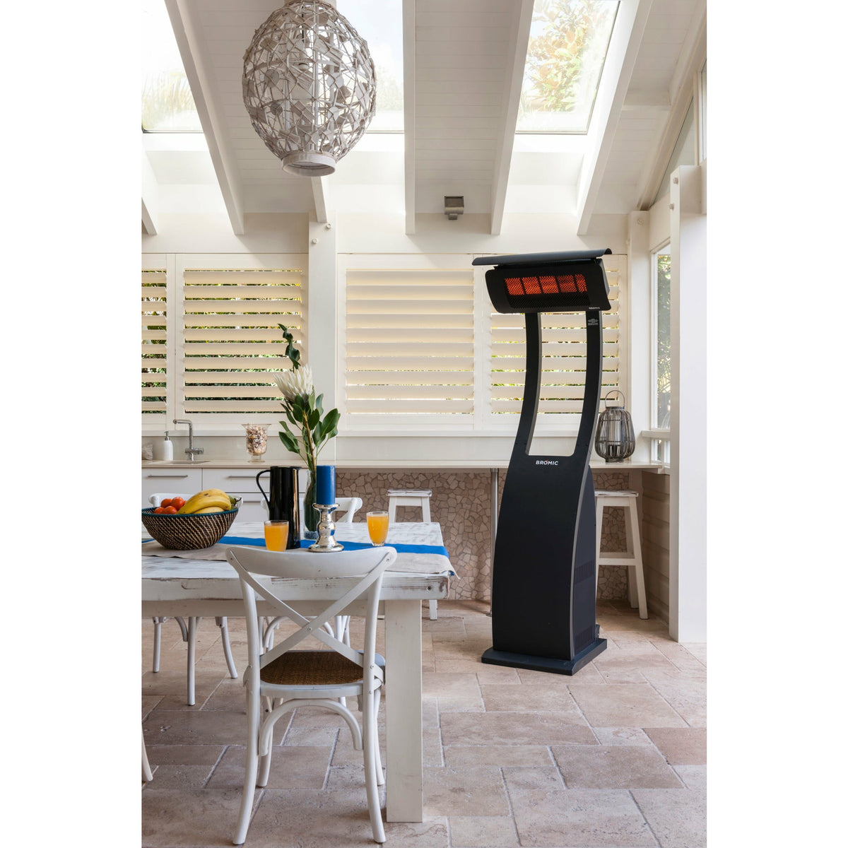 Tungsten Smart-Heat Portable 500 Propane Heater Stainless Steel set indoor