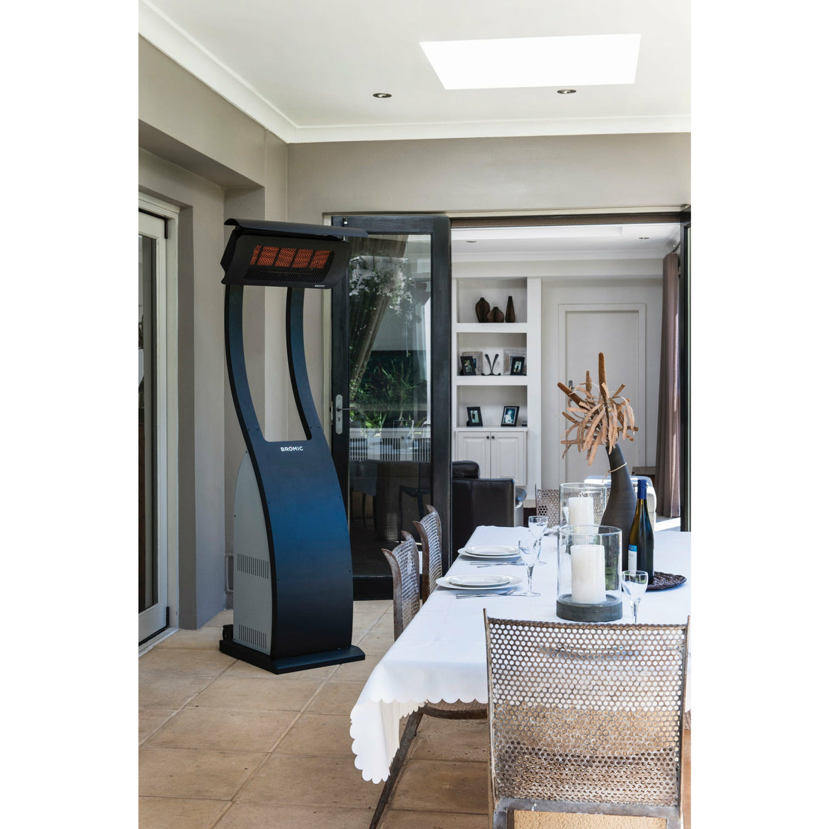 Tungsten Smart-Heat Portable 500 Propane Heater Stainless Steel set indoor