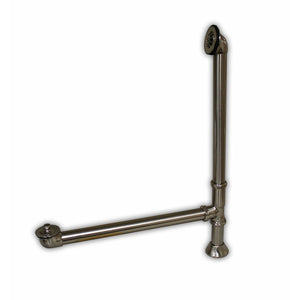 Cambridge Plumbing Modern Lift & Turn Tub Drain with Overflow Assembly (Brushed Nickel) CAM1900LTB - Vital Hydrotherapy