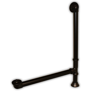 Cambridge Plumbing Modern Lift & Turn Tub Drain - Solid Vrass with Overflow Assembly - Oil Rubbed Bronze -  CAM1900 - Vital Hydrotherapy