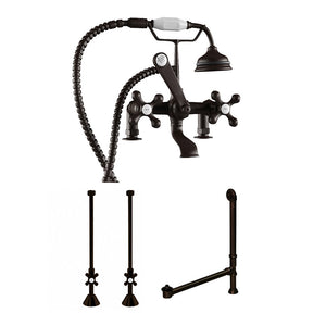 Cambridge Plumbing Complete Deck Mount Plumbing Package (Oil Rubbed Bronze) for Clawfoot Tub CAM463D-2-PKG Oil Rubbed Bronze - Vital Hydrotherapy