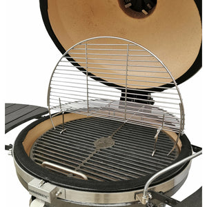Icon XR402 Deluxe Kamado Stainless steel top cooking grate in a white background