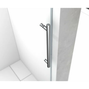 Legion Furniture GD9046-48 46"- 48" Single Sliding Shower Door Set With Hardware - Glass Type: Clear - Stainless Steel Chrome Handle - GD9046-48 - Vital Hydrotherapy
