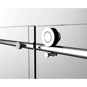Legion Furniture GD9056-60-S 56" - 60" Single Sliding Shower Door Set With Hardware GD9056-60-S - Glass Type: Clear - Stainless Steel Construction - Chrome - Steel Rollers Closing- GD9056-60-S - Vital Hydrotherapy