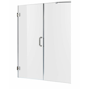 Anzzi Consort Series 60 in. by 72 in. Frameless Hinged Alcove Shower Door with Stainless Steel Door Handle (Polished Chrome) SD-AZ07-01 - Vital Hydrotherapy