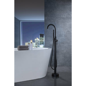 Anzzi Coral Series 2-Handle Freestanding Claw Foot Tub Faucet with Hand Shower (Oil Rubbed Bronze) Solid Brass Valves - Floor Mounted - FS-AZ0047 - Lifestyle - Vital Hydrotherapy