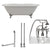 Cambridge Plumbing 66-Inch Double Ended Cast Iron Soaking Clawfoot Tub and Complete Deck Mount Plumbing Package DE67-463D-6-PKG-7DH - Vital Hydrotherapy