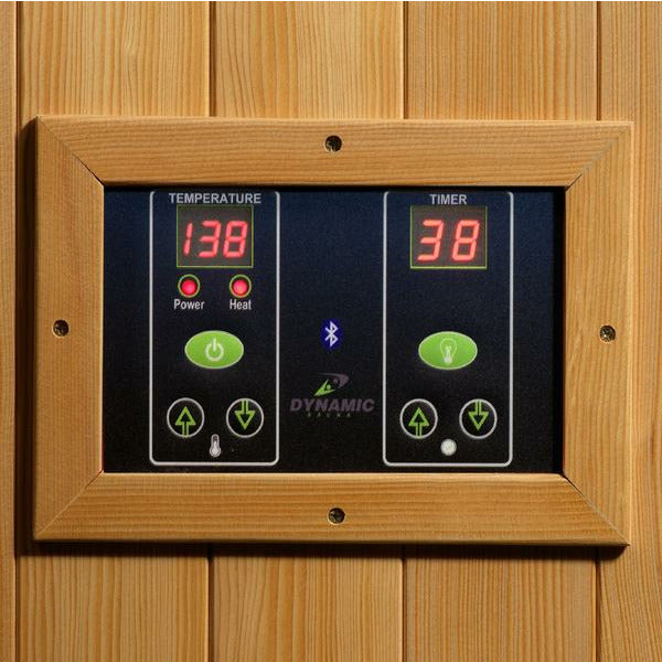 Dynamic Gracia Low EMF FAR Infrared Sauna Interior LED control panel