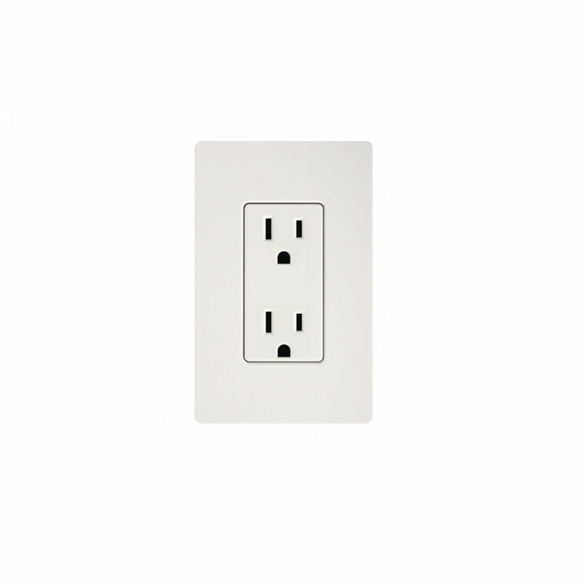 White socket in white background