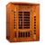 Infrared Sauna 3 person Natural hemlock wood construction roof vent with tempered glass door