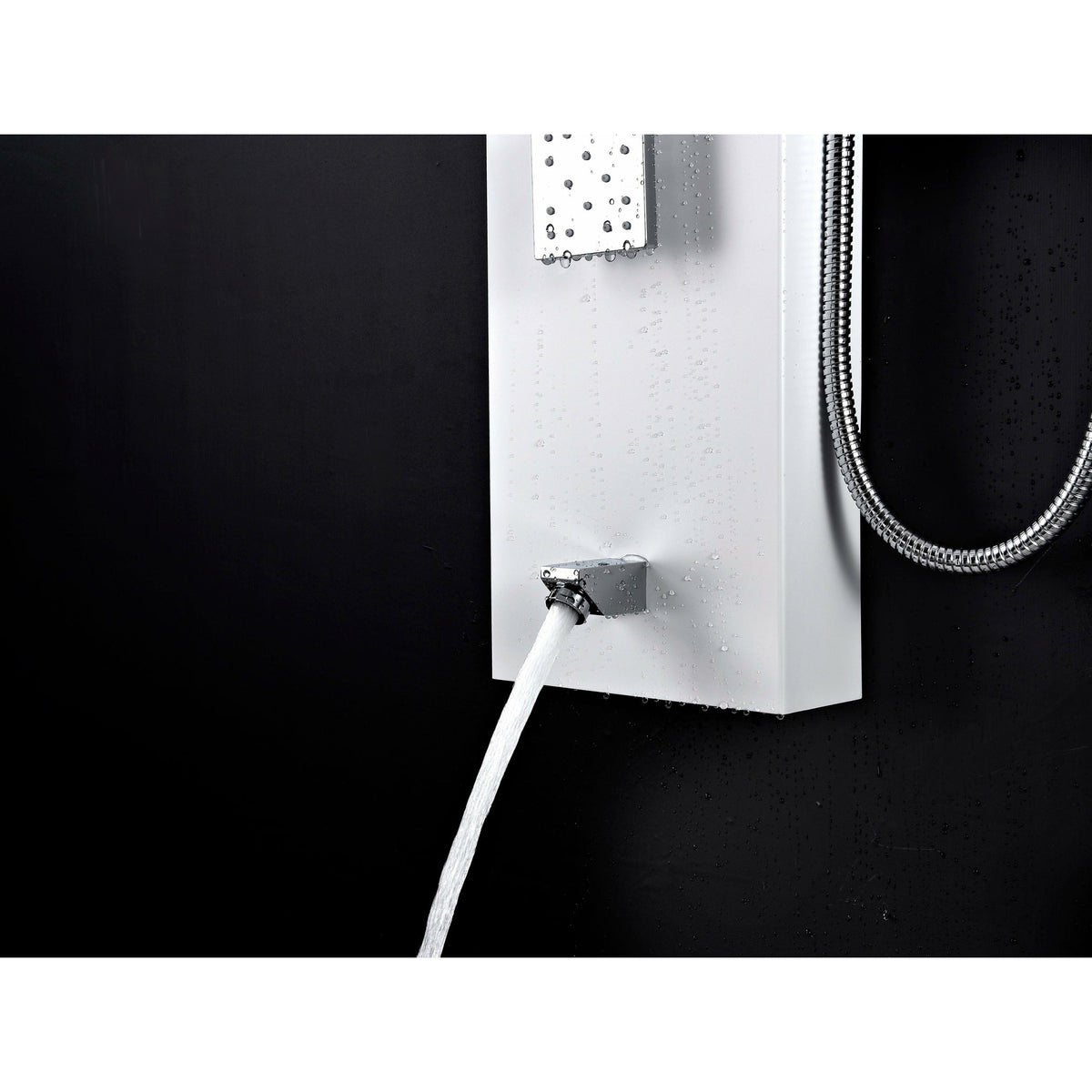 Anzzi Delta Series 56 in. Full Body Shower Panel System with Heavy Rain Shower and Spray Wand in White SP-AZ054 - Vital Hydrotherapy