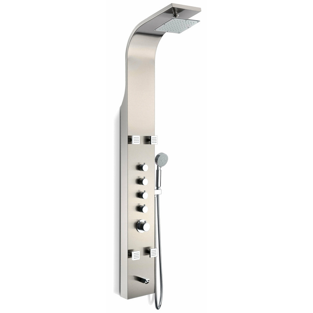 Anzzi Echo 63.5 in. 4-Jetted Full Body Shower Panel with Heavy
