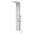 Anzzi Expanse 57 Inch Full Body Shower Panel with Heavy Rain Shower Head with Cascading Waterfall, Two Shower Control Knobs, Two Acu-stream Vector Massage Body Jet Sets and One Euro-grip Free Range Hand Sprayer in Brushed Steel SP-AZ041 - Vital Hydrotherapy