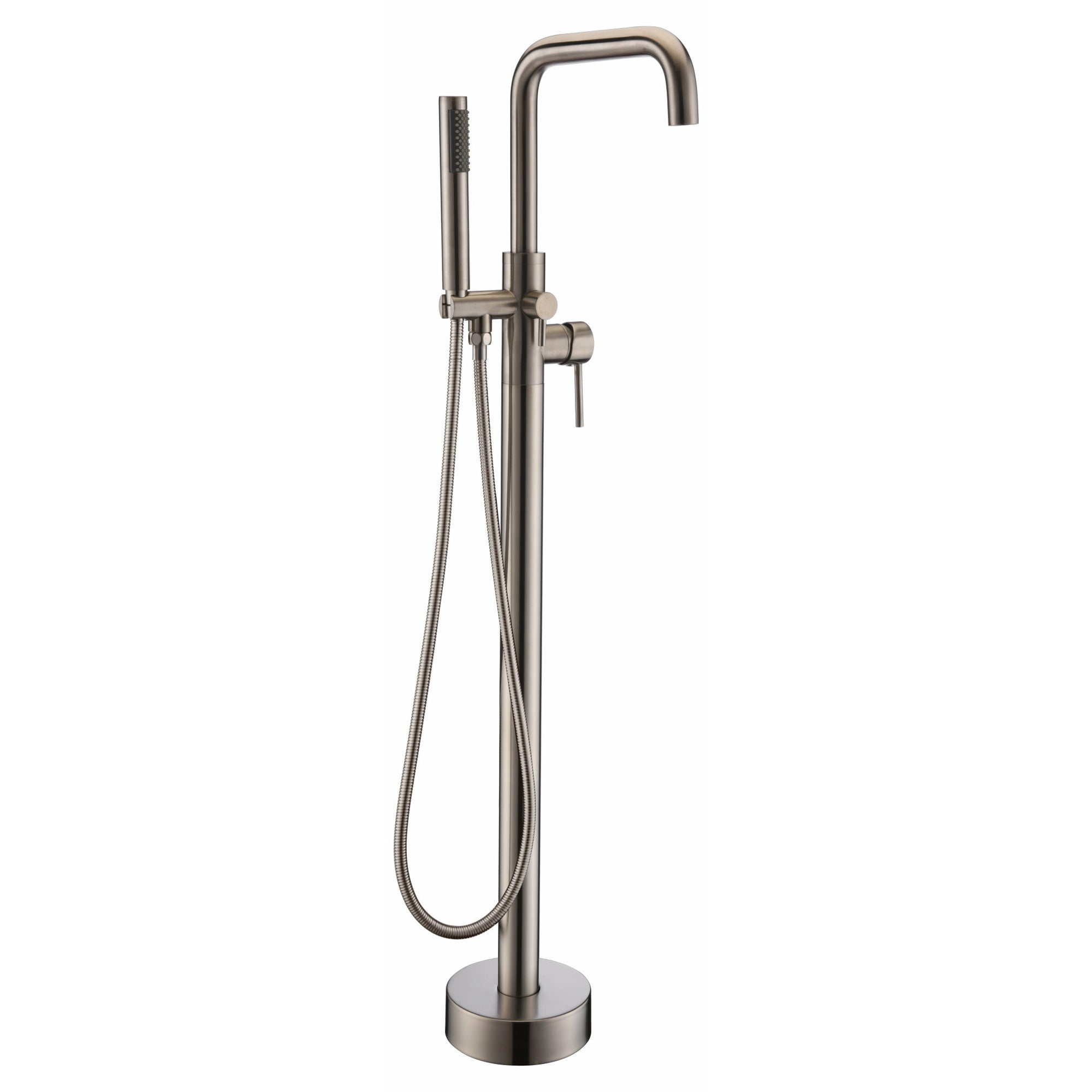 Anzzi Moray Series 2-Handle Freestanding Tub Faucet (Brushed Nickel) - Floor Mounted - Solid Brass Valve - FS-AZ0048 - Vital Hydrotherapy