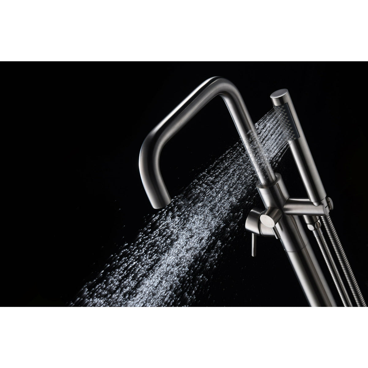 Anzzi Moray Series 2-Handle Freestanding Tub Faucet (Brushed Nickel) - Floor Mounted - Solid Brass Valve - FS-AZ0048 - Vital Hydrotherapy