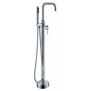 Anzzi Moray Series 2-Handle Freestanding Tub Faucet (Polished Chrome) - Floor Mounted - Solid Brass Valve - FS-AZ0048 - Vital Hydrotherapy