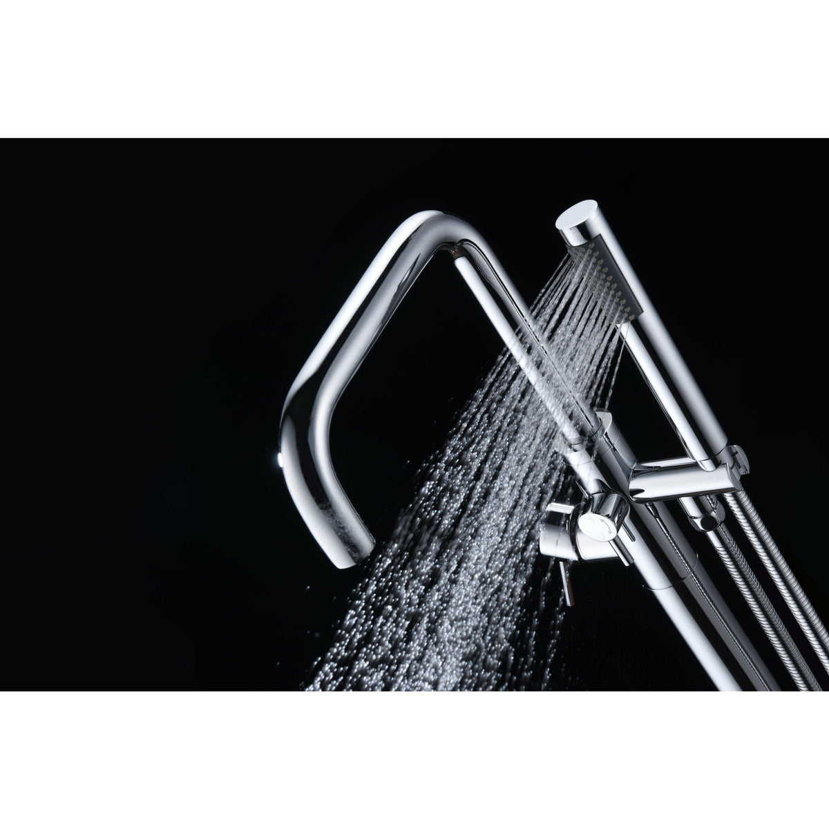 Anzzi Moray Series 2-Handle Freestanding Tub Faucet (Polished Chrome) - Floor Mounted - Solid Brass Valve - FS-AZ0048 - Vital Hydrotherapy