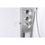 Anzzi Field 58 Inch Full Body Shower Panel with Heavy Rain Shower Head with Cascading Waterfall, Three Shower Control Knobs, Two Acu-stream Vector Massage Body Jet Sets and One Euro-grip Free Range Hand Sprayer in Brushed Steel - Dual Level Deco-Glass Shampoo Shelves - SP-AZ042 - Vital Hydrotherapy