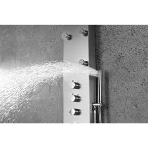 Anzzi Fontan 64 in. Six Directional Acu-stream Body Jets Shower Panel with Shower Control Knobs and Euro-grip Handheld Sprayer SP-AZ026 - Lifestyle - Vital Hydrotherapy