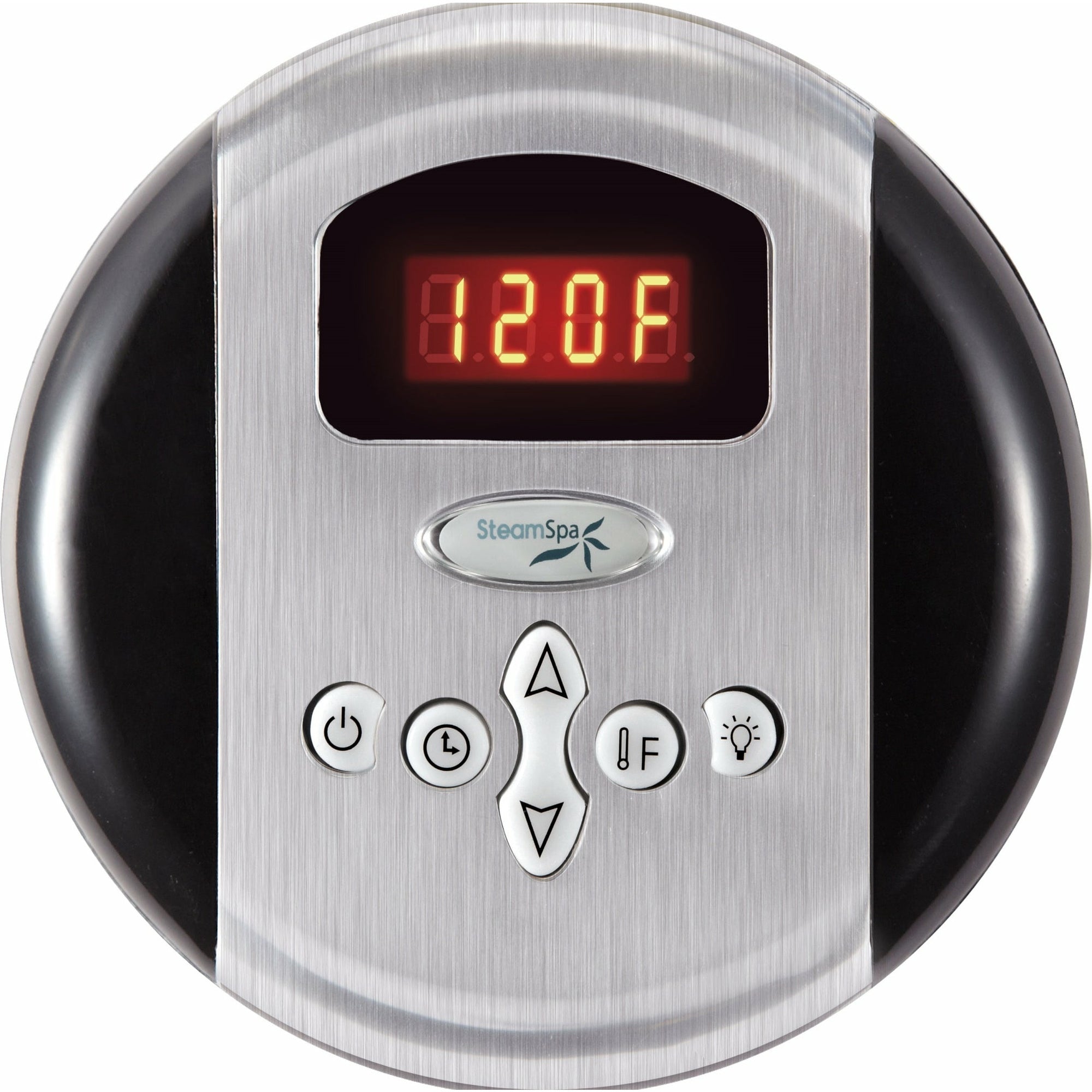 SteamSpa Programmable Control Panel with Presets - Brushed Nickel - Digital readout display and soft touch keypad - G-SC-200 - Vital Hydrotherapy