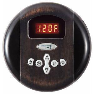 SteamSpa Programmable Control Panel with Presets - Oil rubbed bronze - Digital readout display and soft touch keypad - G-SC-200 - Vital Hydrotherapy