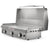 Le Griddle-3 Burner gas - 304 Stainless Steel Construction, Removable grease tray, stainless steel griddle with cast iron sub-plate, Patented griddle plate and safety valve with thermocouple in a white background - closed - front view