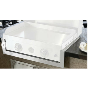 Le Griddle's 2 Burner Insulating Liner - 304 stainless steel – brush finish. front view