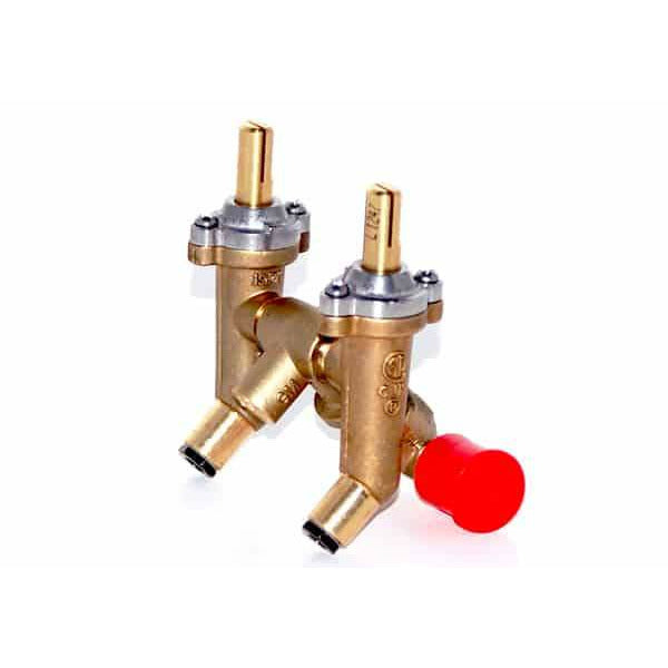 MHP Propane Dual Gas Valve Assembly For WNK/TJK GGVLV28 - Liquid Propane Brass Valve - Vital Hydrotherapy