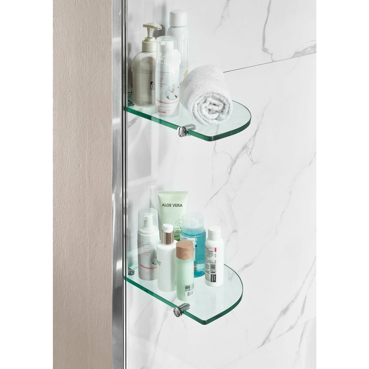 Anzzi Galleon 48 in. x 58 in. Frameless Tub Door with Tsunami Guard - Tempered Glass - Marine Grade Aluminum Alloy - Polished Chrome - SD-AZ054-01 - Lifestyle - Vital Hydrotherapy