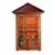SunRay Bristow 2-person Outdoor Traditional Sauna with Window -  Canadian hemlock wood - Peak roof- Glass door -  Isometric view - HL200D2 Bristow