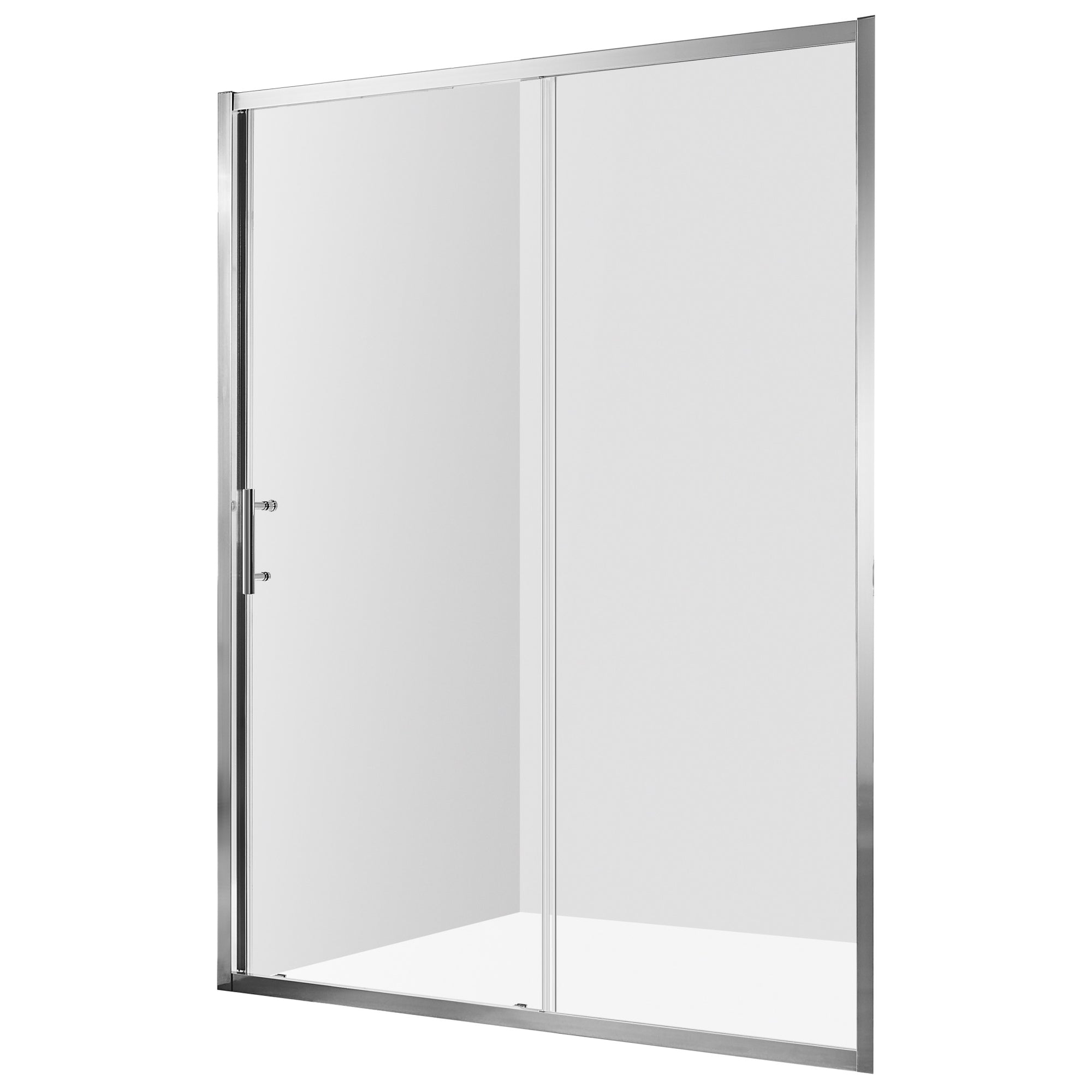 Anzzi Halberd 48 in. x 72 in. Framed Shower Door with Tsunami Guard - Tempered Glass - Marine Grade Aluminum Alloy Frame - Brushed Nickel - SD-AZ052-01 - Vital Hydrotherapy