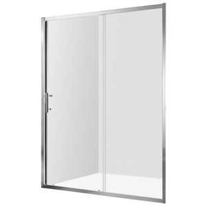 Anzzi Halberd 48 in. x 72 in. Framed Shower Door with Tsunami Guard - Tempered Glass - Marine Grade Aluminum Alloy Frame - Polished Chrome - SD-AZ052-01 - Vital Hydrotherapy