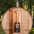 Harvia Chimney & Heat Shield Set for out Back  Sauna Walls - Outdoor setting