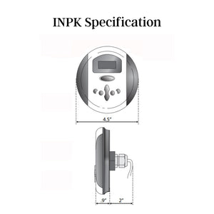 SteamSpa Indulgence Control Kit INPK Specification Drawing - Vital Hydrotherapy