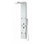 Anzzi Jaguar 60 Inch Full Body Shower Panel with Heavy Rain Shower Head, Six Directional Acu-stream Body Jets, Two Shower Control Knobs and Euro-grip Free Range Hand Sprayer in White Deco-glass Body SP-AZ8089 - Vital Hydrotherapy