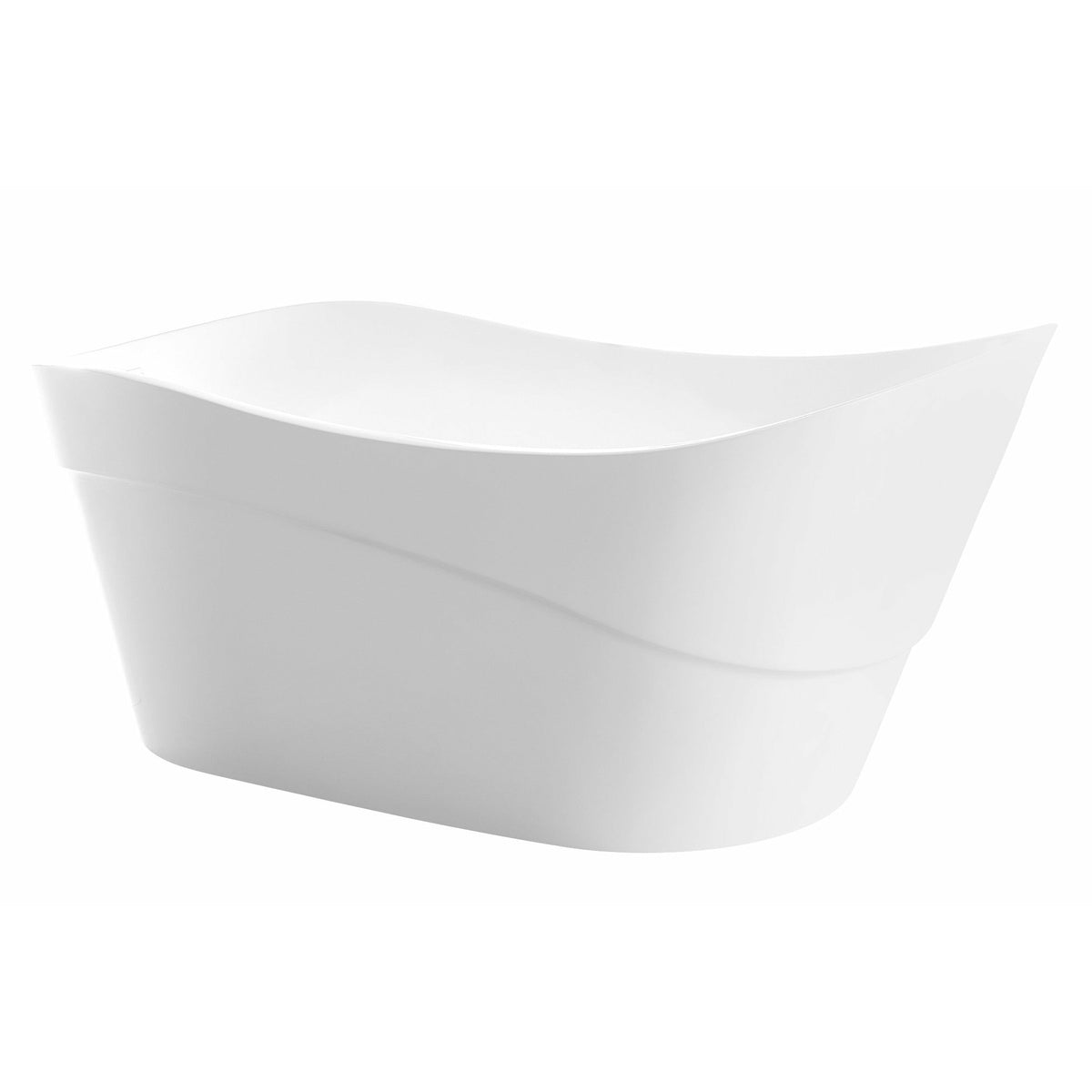 Anzzi Kahl 67 in. Acrylic Flatbottom Non-Whirlpool Bathtub in Glossy White Finish FTAZ094-0052C - Vital Hydrotherapy